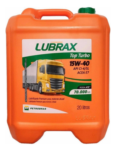 Aceite Lubrax Top Turbo X 20 Lts 15w40