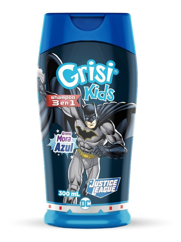 Shampoo 3 En 1 Grisi Kids Liga De La Justicia 300ml