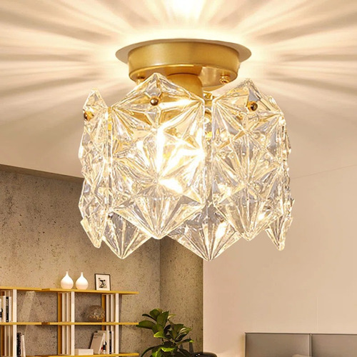 Lámpara De Techo De Cristal Moderna Para Dormitorio Y Baño