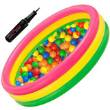 Piscina Inflable Intex 114x24cm Niños + Gratis 100 Pelotas!