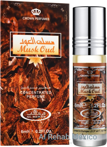 1x Musk Oud Perfume Arabe Al Rehab Roll On 6 Ml