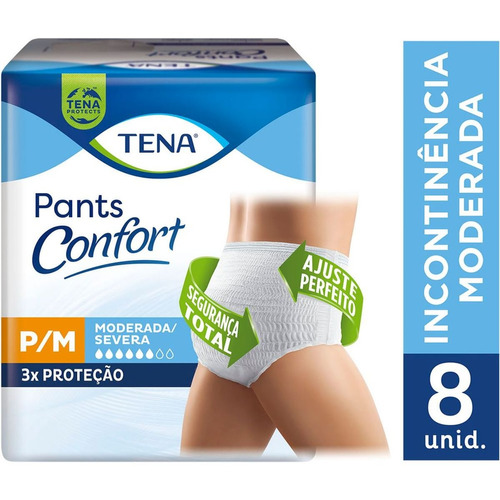 Roupa Íntima Tena Pants Confort P/m 8 Unidades