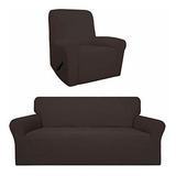 Fundas Easy-going Para Sofa Impermeable 2pza Color Chocolate