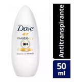 Dove Desodorante En Roll On Invisible Dry 50ml Pack X 2 Unid