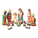 Pesebre Navideño Infantil Realistas Caucho 12pcs Novenas 