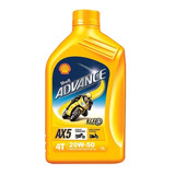 Aceite Shell Advance Ax5 Mineral 20w50 1 Litro - Parat