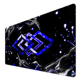 Mousepad Gamer Speed Extra Grande 70x35 Abs Geométrico Azul