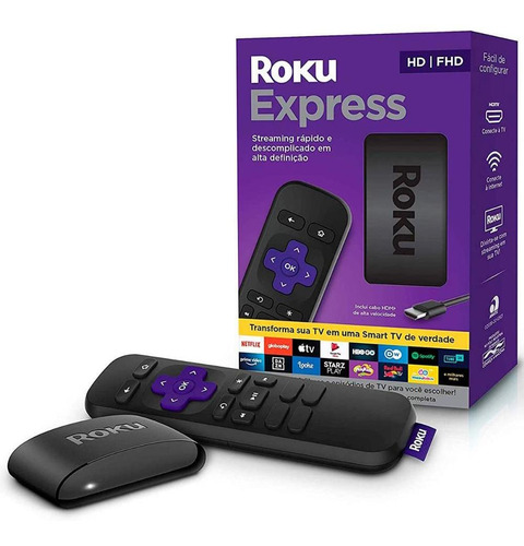 Roku Express - Streaming Full Hd  Transformar Tv Em Smart Tv