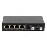 Convertidor Multimedia De Fibra Óptica Ethernet 6 Puertos 10