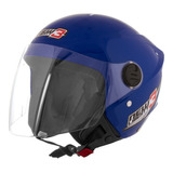 Capacete Para Moto Aberto Pro Tork New Liberty Three Cor Azul Desenho Solid Tamanho Do Capacete 58