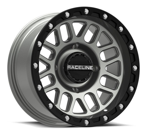 Rin Raceline Podium Beadlock 4/137 14x7 6+1 (+38mm) Negro/gr