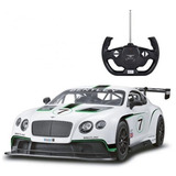 Auto A Radio Control Remoto Deportivo Pista Carrera Grande Color Blanco Personaje Bentley Continental Gt3