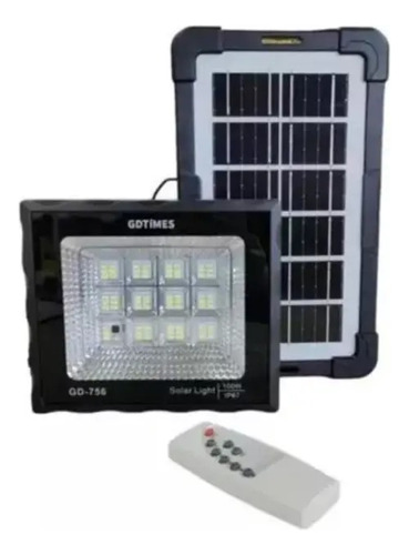 Reflector Lampara Led Panel Solar Exterior 100w Recargable