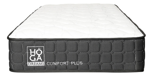 Colchón Comfort Plus Resorte Pocket 1 Plaza Altura 26 Cm