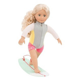 Muñeca Our Generation Coral Rubia Surf American Girl Premium