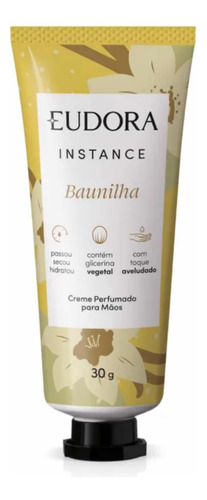 Hidratante Para As Mãos Instance Baunilha Eudora