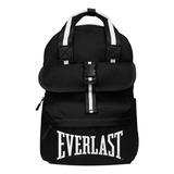 Mochila Everlast Urbana 19992 Gym Escolar Aire Libre Color Negro Diseño De La Tela Reforzado 100% Nylon