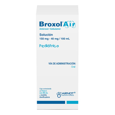 Broxol Air Solución 150 Mg\u002F40 Mg\u002F100 Ml, 1 Frasco 60 Ml + Dosificador | Envío gratis