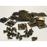 Mini Dobradiça P Caixa Artesanato Mdf Kit 20 Un Bronze 15x15