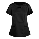 Camiseta De Manga Corta Para Mujer, Cuello En V, Ropa De Tra