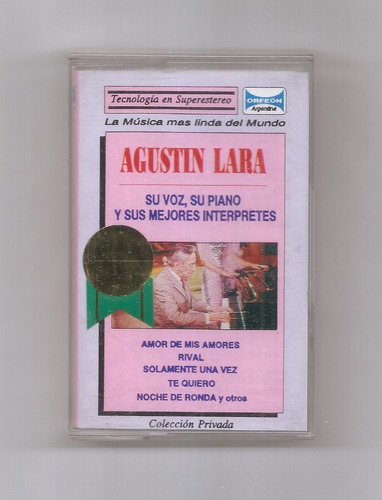 Agustín Lara Y Sus Mejores Intérpretes Cassette Usado