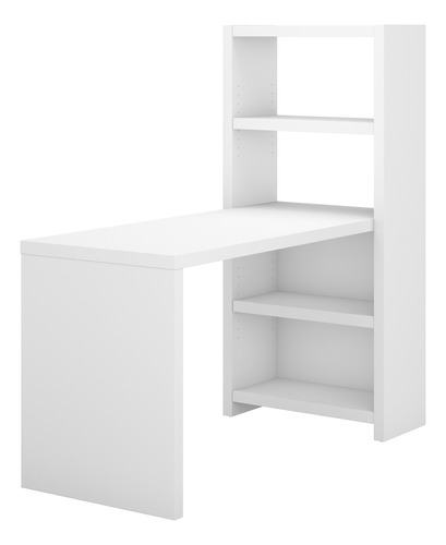 Bush Business Furniture Mesa Echo Craft, 56 W, Blanco Puro