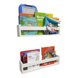 2 Prateleira Infantil Para Livros Montessoriano 60cm