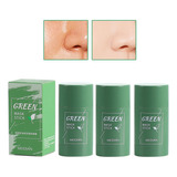 3pc Máscara Verde Em Bastão Limpeza De Pele Remoção De Acne