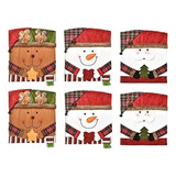 Funda De Silla Decorativa De Navidad, 6 Piezas