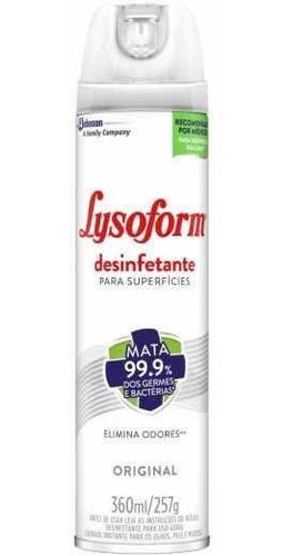 Lysoform Spray - Desinfetante - Original 360ml (aerosol)