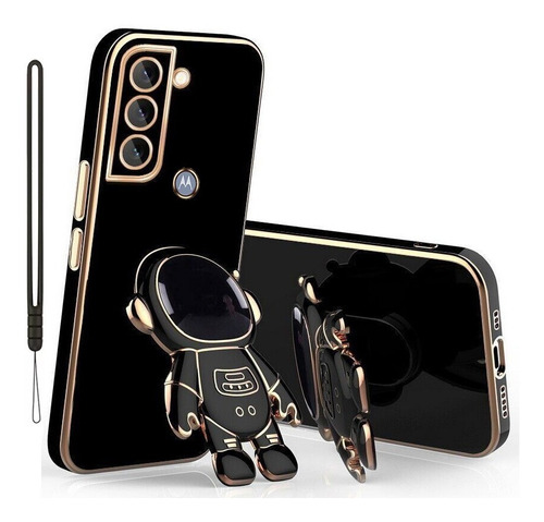 Funda Para Motorola Silicona + Astronauta Soporte + Correas