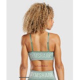 Gymshark Flex Strappy Sports Bra - Studio Green Marl