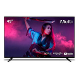 Smart Tv Multilaser 43 Hd Dled Usb Hdmi Multi Android
