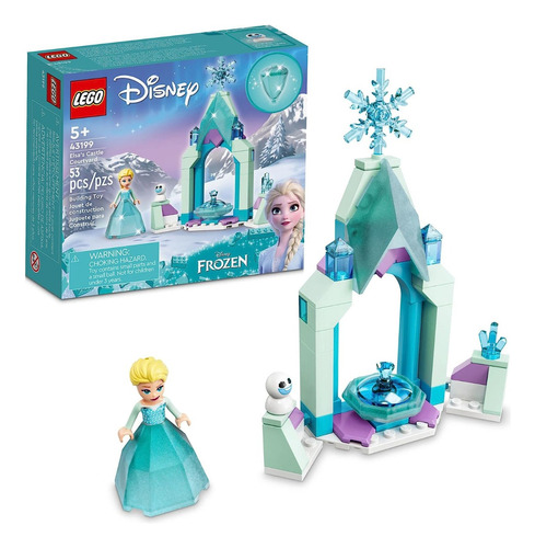 Lego 43199 Disney Frozen Elsa's Castle Courtyard Cantidad De Piezas 53