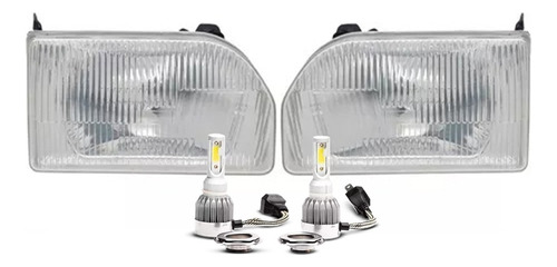 Juego Optica Ford Escort 1992 1993 1994 1995 Con Cree Led