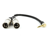 Cabo P2 90° Estereo Para 2 Xlr Macho - 50 Cm