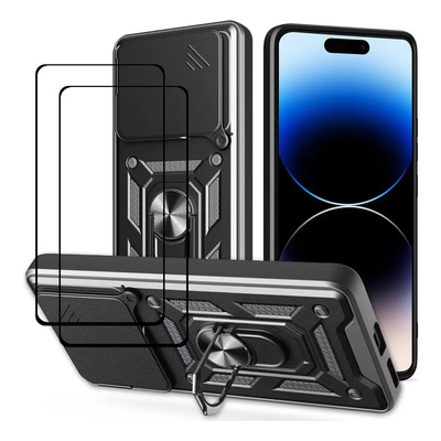 Funda Uso Rudo Protector Carcasa Para Nothing Phone (2a), With 2 Micas Negro | MercadoLibre