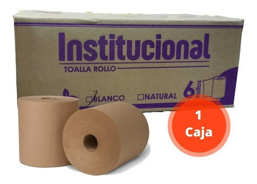 Toalla Para Secar Manos Biodegradable 6 Rollos 180 Mt