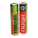 Pilas Recargables Aaa X2 Unidades 1100mah Noga Power