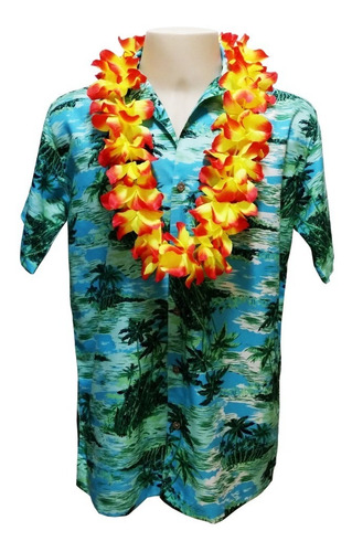 Camisa Masculina Hawaiana  0124 (verifique Medidas)