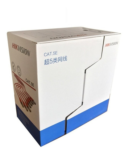 Cable Utp Cat 5 100% Cobre Ds-1ln5e-e/e Hikvision