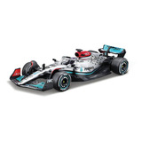 Auto Escala 1:43 Mercedes Amg F1 W13 2022 #44 Lewis Hamilton Color Plateado