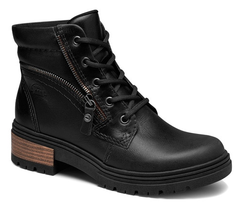 Bota Coturno Dakota Da181 De Couro