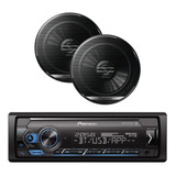 Autoestereo Pioneer Bluetooth Mvh-s325bt Con 2 Bocinas 6.5