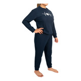 Pijama Mujer Sudadera Estampada Pants + Antifaz Regalo 9029