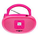 Reproductor De Cd Portátil Hplay Gummy Gc04b Boombox Con Dig