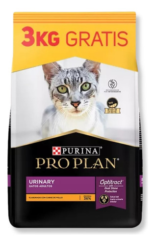 Pro Plan Urinary Gato Adulto X 15 + 3 Kgrs 