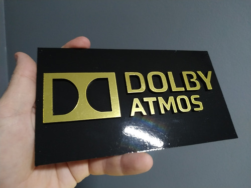 Placa Decorativa Para Home Theater Dolby Atmos