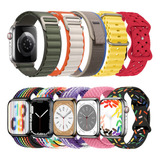 10 Correas Extensibles Para Apple Watch Ultra 8 7 Se 6 5 4 3