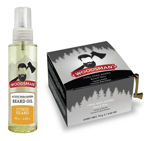 Woodsman Cera Y Aceite Para Barba Y Bigote  Citrus Island